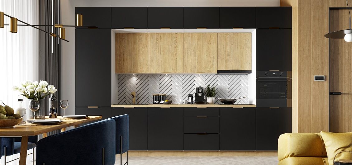 Czarna kuchnia w klasycznym wydaniu